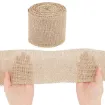 cinta rustica arpillera yute 98mms ancho rollo 10mts 0