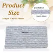 galon metalizado ribete poliester 16mms color plata por 2 5mts 1