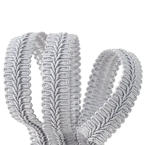 galon metalizado ribete poliester 16mms color plata por 10mts 0