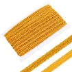 galon metalizado ribete poliester 16mms color oro por 10mts 0