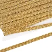 galon metalizado ribete poliester 11mms color oro por 18mts 0