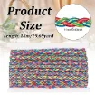 galon metalizado ribete poliester 11mms color multicolor por 18mts 3