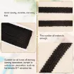 galon metalizado ribete poliester 16mms color negro por 10mts 4