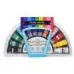 set 12 temperas 30ml estuche 2 pinceles paleta estuche valija 0