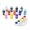 set 12 temperas 30ml estuche 2 pinceles paleta estuche valija 1