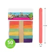 palitos helado madera colores 11x1cms por 50 unidades x6 colores diferentes 0