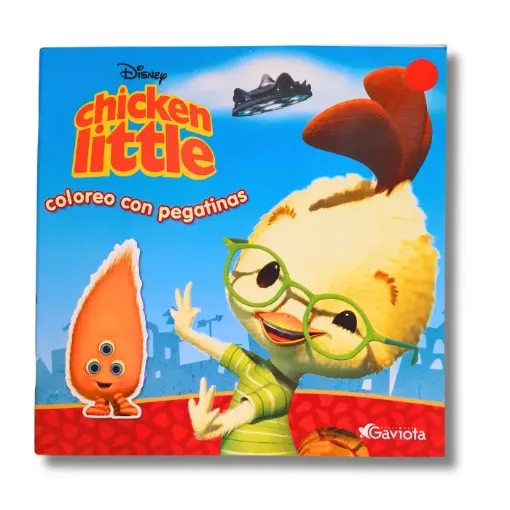 libro infantil para colorear pegatinas disney everest 24 paginas 25x25cms tapa chicken little 0