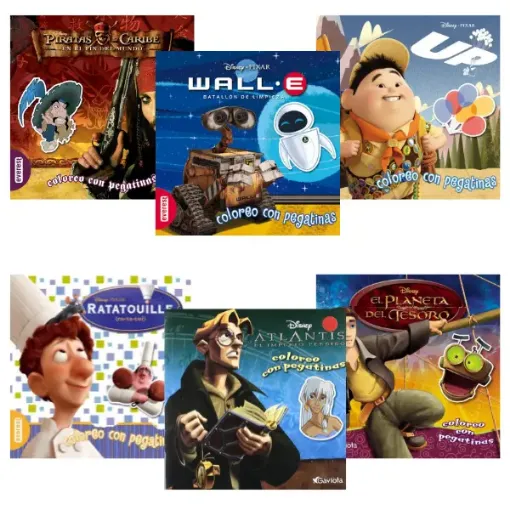 libro infantil para colorear pegatinas disney everest 24 paginas 25x25cms varias tapas 0