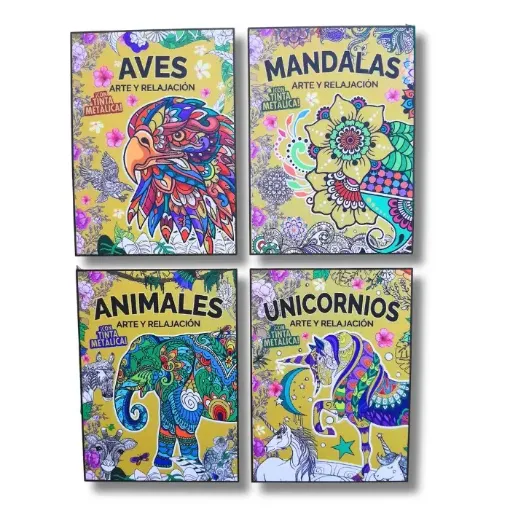 libro para colorear mandalas serie arte relajacion 20x27cms 32pags varias tapas 0