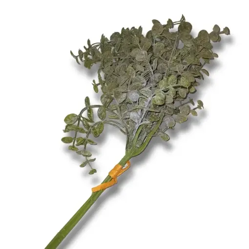 ramo follaje artificial 3 varas hojas verdes 40cms 0