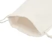 bolsa lona medida 22x15 5cms cordon color blanco por unidad 2