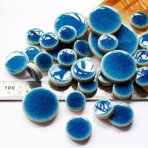 azulejos porcelana formas colores surtidos 15 60mm varias formas color azul x100grs 0