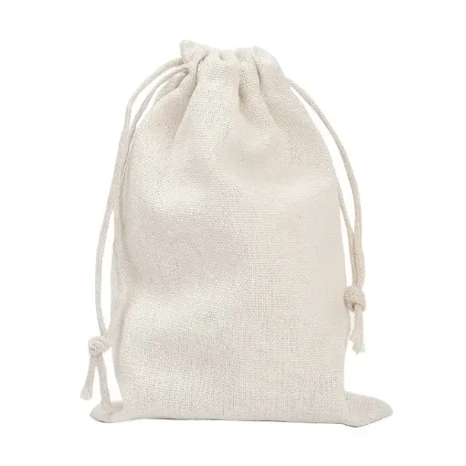 bolsa lona medida 31 5x22cms cordon color blanco por unidad 0