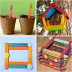 palitos helado madera colores 11x1cms por 50 unidades x6 colores diferentes 4