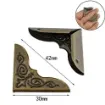 esquinero metal protector libro vintage scrapbooking 42x30mms x100 unidades color bronce antiguo 0