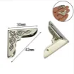 esquinero metal protector libro vintage scrapbooking 42x30mms x100 unidades color plata 0
