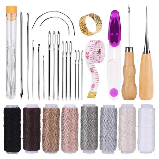 set herramientas para cuero encuadernacion conjunto 30 elementos 0