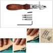 set 11 herramientas para trabajar cuero para coser perforar cortar 2