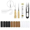 set herramientas para cuero encuadernacion conjunto 24 elementos 0
