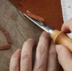 herramienta para trabajar cuero biseladora para corte borde punta 8mms 3