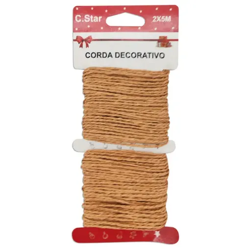 cordon yute marron x10mts 0