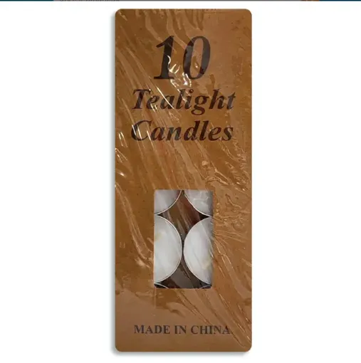 veladoras velas bajas 1 2cms alto para hornito caja 10 unidades 0
