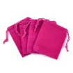 bolsa terciopelo 9x7cms x10 unidades color fucsia 1