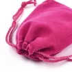 bolsa terciopelo 9x7cms x10 unidades color fucsia 2