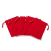bolsa terciopelo 9x7cms x10 unidades color rojo 2