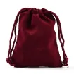 bolsa terciopelo 9x7cms x10 unidades color bordeaux 0