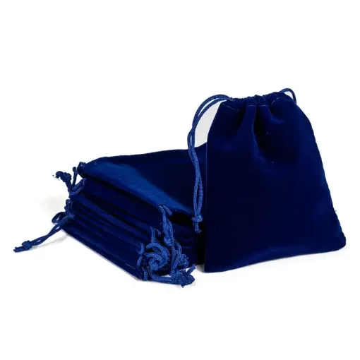 bolsa terciopelo 12x10cms x50 unidades color azul oscuro 0