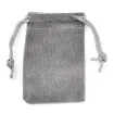 bolsa terciopelo 7x5cms x10 unidades color gris 2