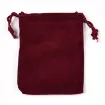 bolsa terciopelo 9x7cms x10 unidades color bordeaux 3