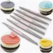 estecas silicona para modelado azucar fondant reposteria set 6 unidades doble punta 16cms 4