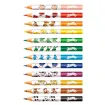 eco lapices color triangulares jumbo infantiles faber castell ecopencils caja 12 colores 1