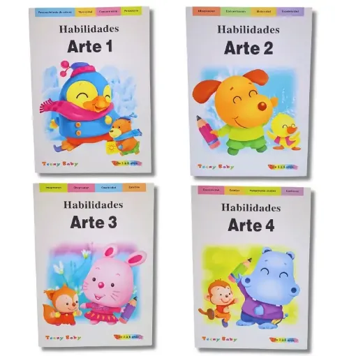 libro habilidades infantil arte 1 x16 paginas 29 3x20 5cms varias tapas 0