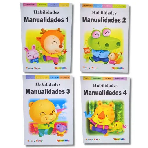 libro habilidades infantil manualidades 3 x16 paginas 29 3x20 5cms varias tapas 0