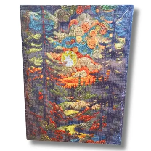 pintura diamantes 5d bastidor 30x40cms motivo bosque 0