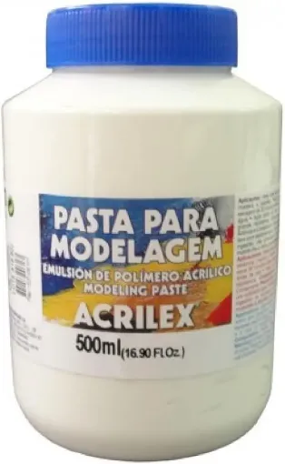 pasta para modelar modeling paste acrilex pote 500ml 0