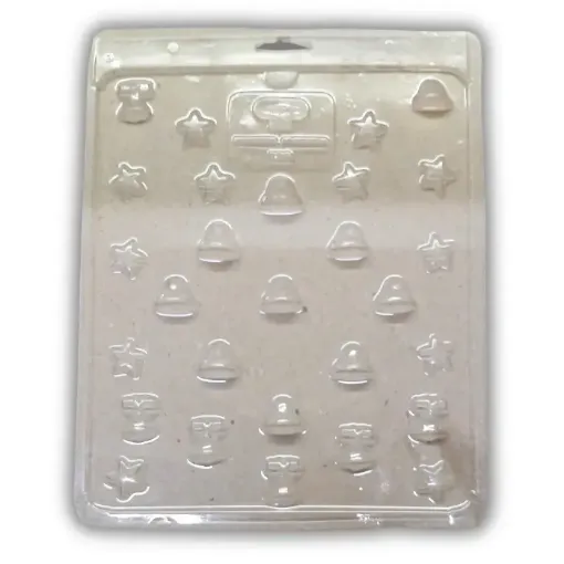 placa molde parpen cod 139 campanitas estrellitas 0