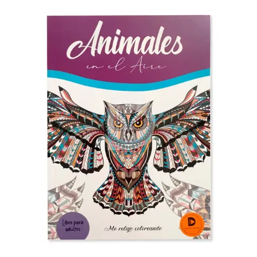 libro para colorear adultos me relajo coloreando x32 paginas 20x28cms school fun tapa animales aire 0
