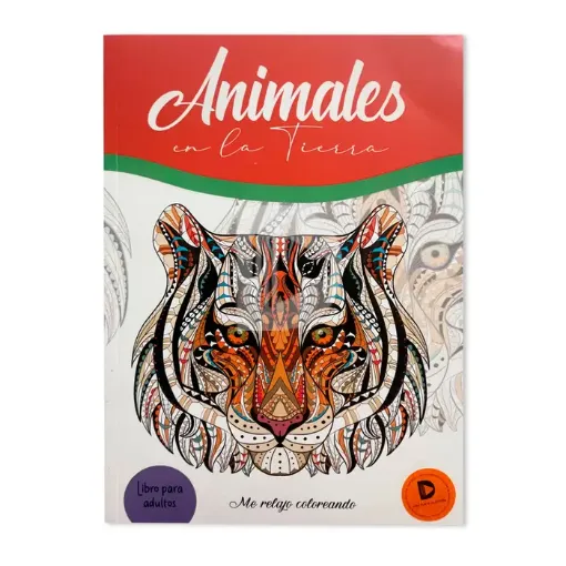 libro para colorear adultos me relajo coloreando x32 paginas 20x28cms school fun tapa animales tierra 0