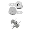 botones broches magneticos presion metalicos 18mms color niquel x10 sets 0