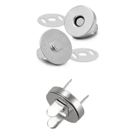 botones broches magneticos presion metalicos 14mms color niquel x10 sets 0
