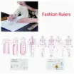 set 11 reglas acrilico flexible francesa multifuncional para realizar patrones humanoide costura 2
