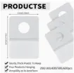 perchitas autoadhesivas colgadores pvc pet medida 26x38mms por 500 unidades 0