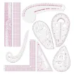 reglas acrilico flexible multifuncional para realizar patrones costura set 6 modelos 6