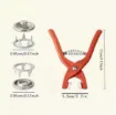 pinza para colocar broches presion ojalillos 200 unidades 4