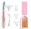 set 8 accesorios para pintura diamantes art gem 5d incluye mango 6 punteros bandeja ceras 0