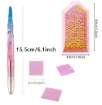 set 8 accesorios para pintura diamantes art gem 5d incluye mango 6 punteros bandeja ceras 1